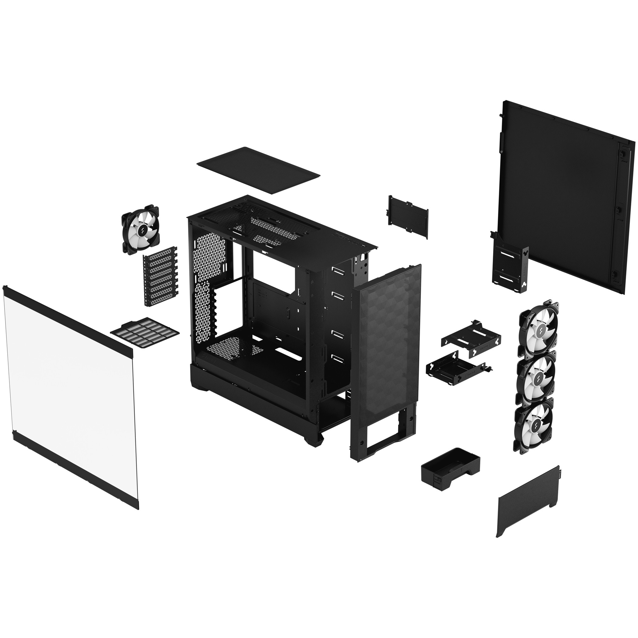 FRACTAL DESIGN Geh Pop XL Air RGB Black TG Clear Tint