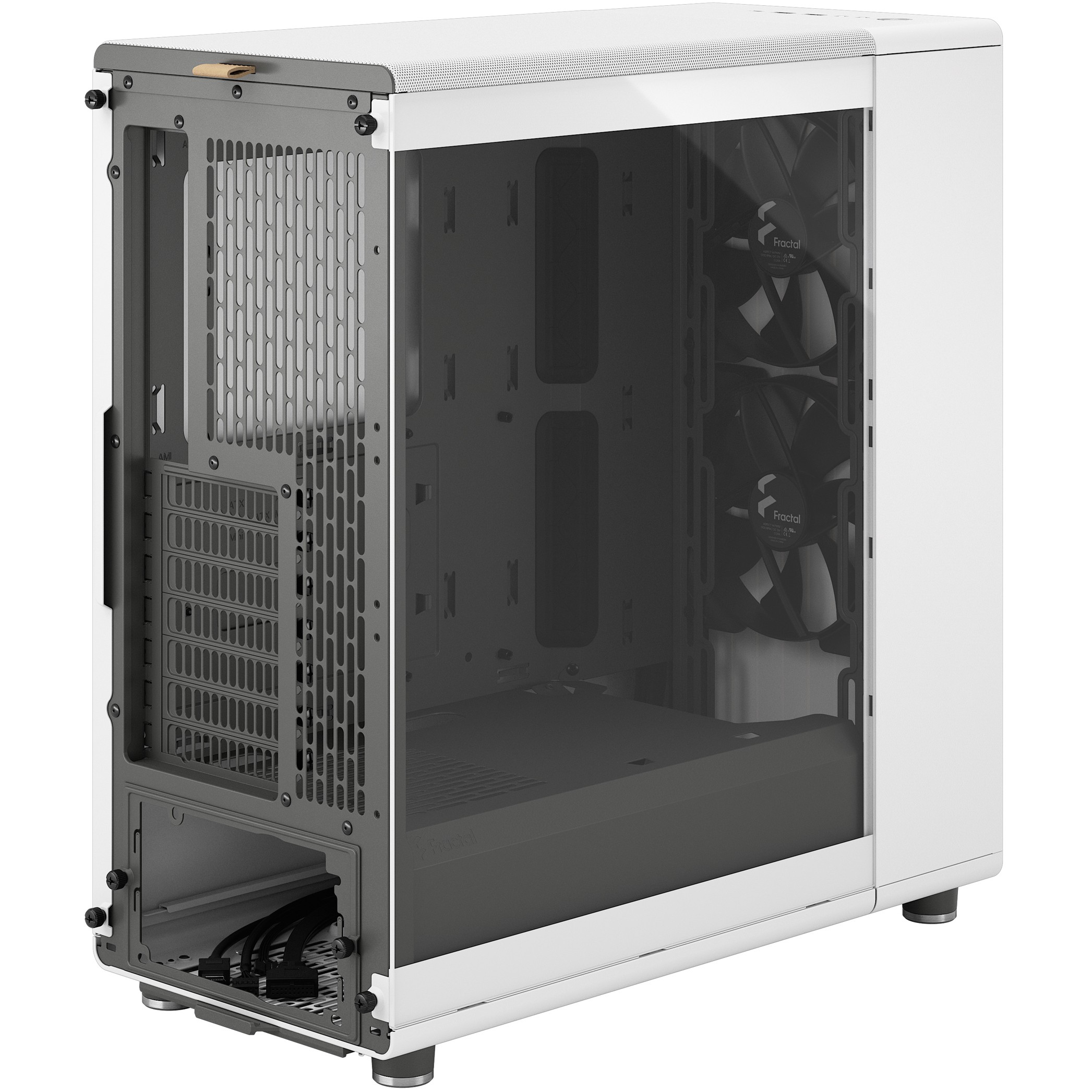 FRACTAL DESIGN Geh North Chalk White TG Clear Tint