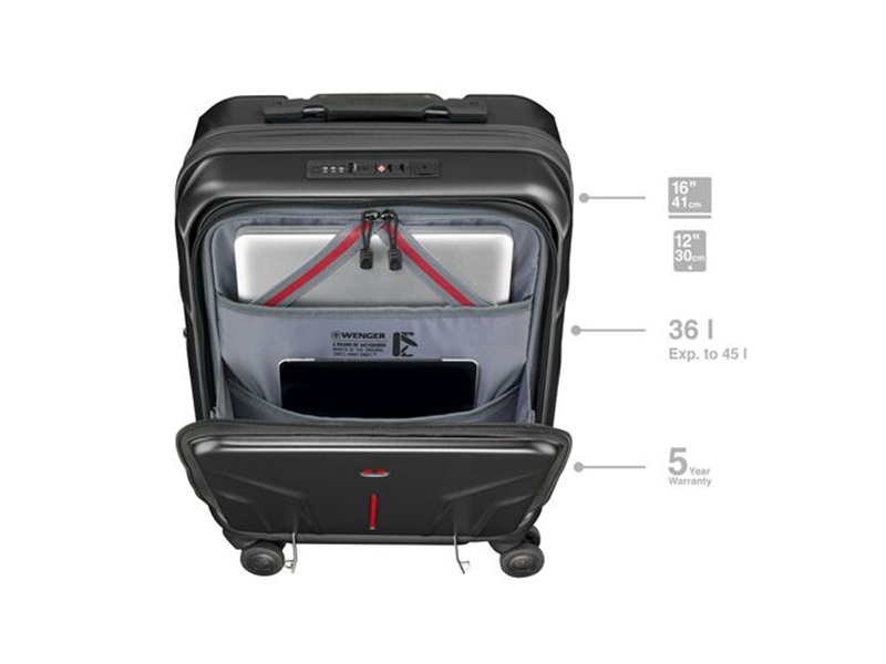 WENGER Amplix Hardside Carry-On Black