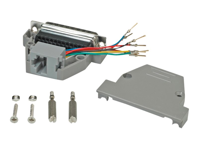 ROLINE DB25 Stecker-RJ45 Buchse 8P/8C 8Ltg.