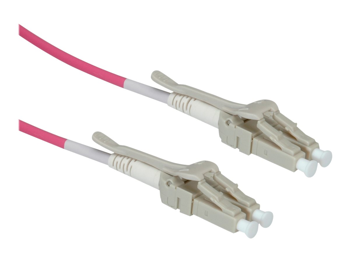 ROLINE LWL-Kabel 50/125µm OM4, LC/LC, Low-Loss-Stecker, violett, 20 m