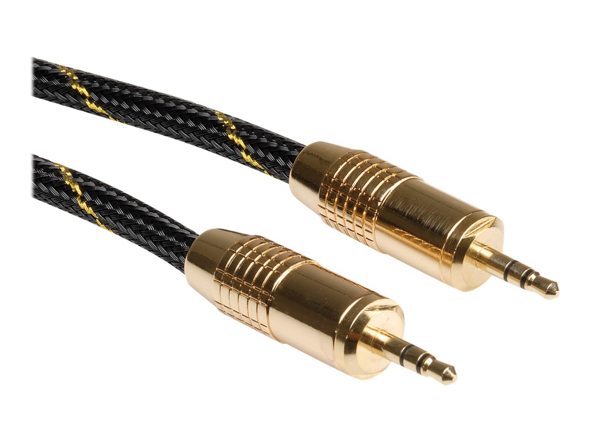 ROLINE GOLD 3,5mm Audio-Verbindungskabel ST/ST, 2,5 m