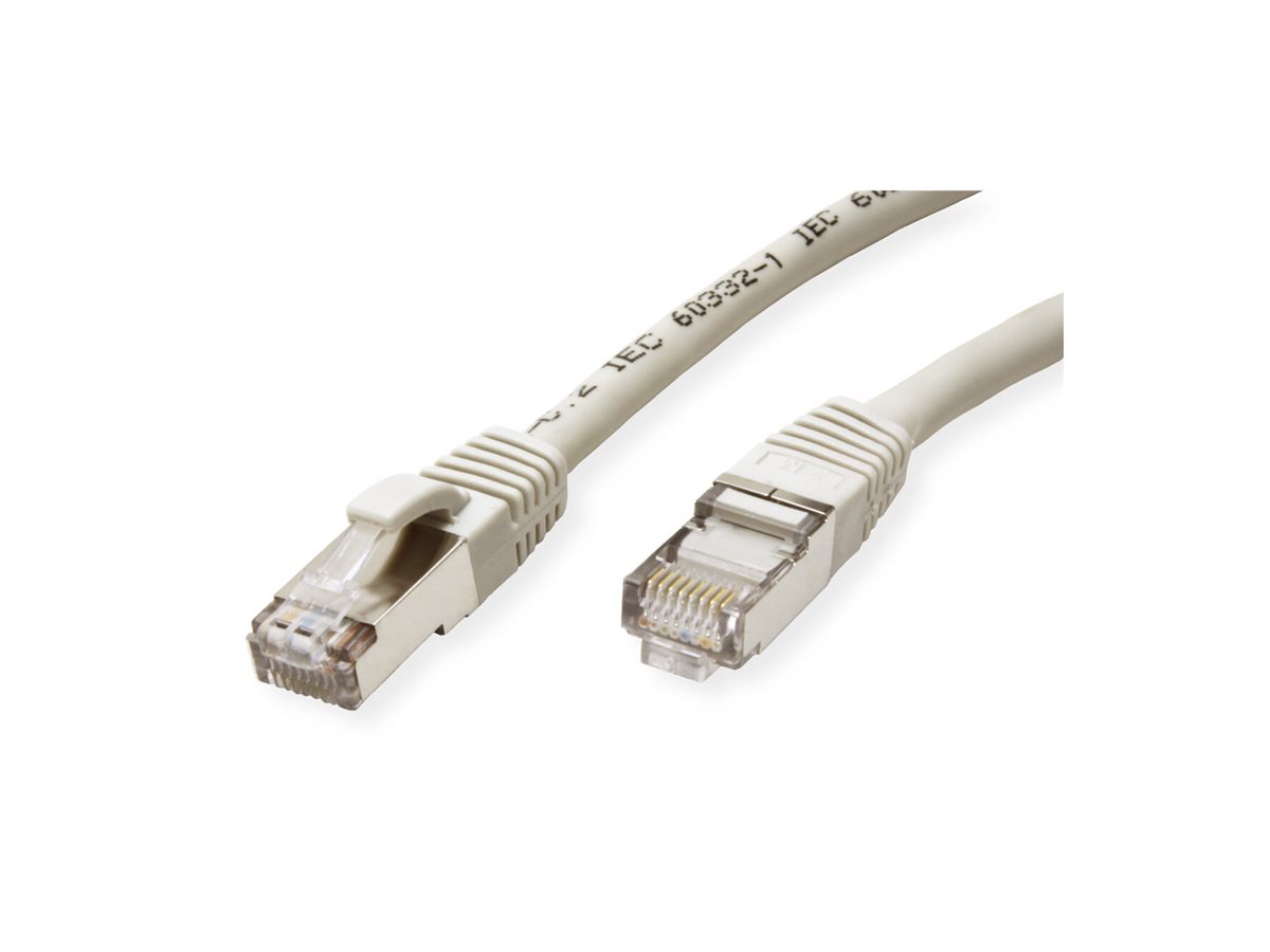 VALUE Patchkabel Cat.6 (Class E) S/FTP (PiMF), LSOH, grau, 1,5 m