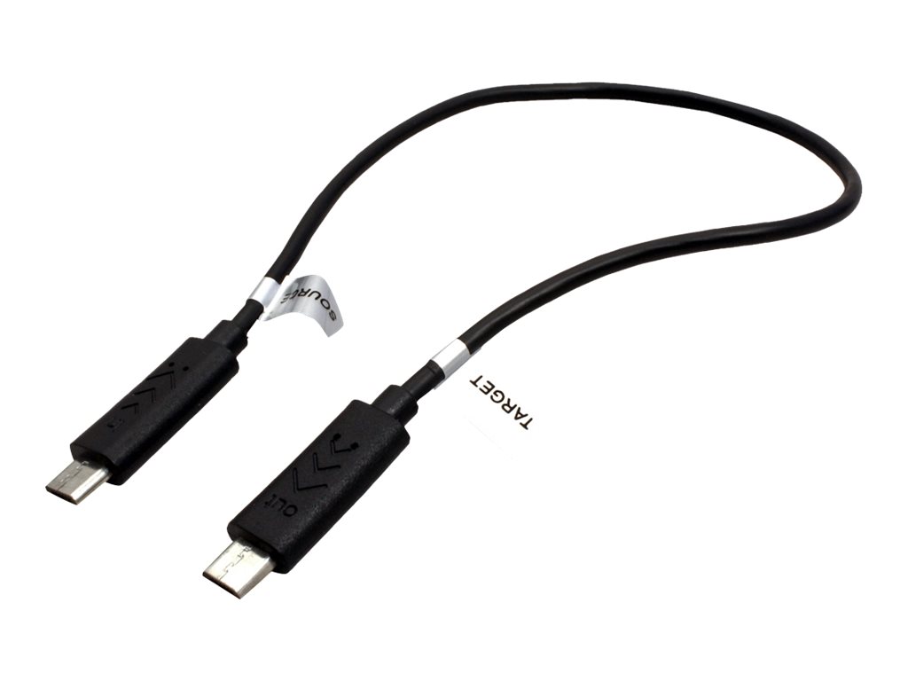 ROLINE USB 2.0 Ladekabel, Micro B - Micro B, ST/ST, schwarz, 0,3 m