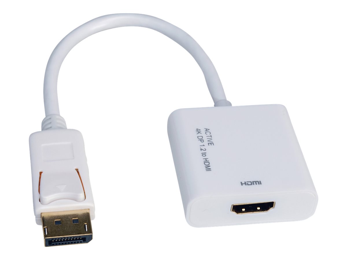 ROLINE 4K DisplayPort-HDMI Adapter, v1.2, DP ST - HDMI BU, Aktiv
