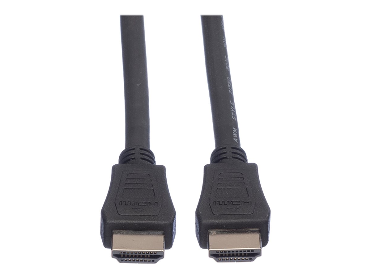 VALUE HDMI High Speed Kabel mit Ethernet, LSOH, schwarz, 1 m