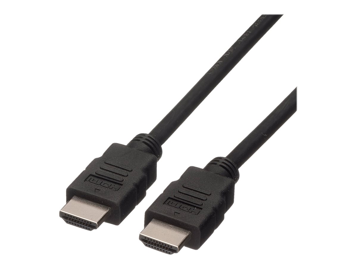 ROLINE HDMI High Speed Kabel mit Ethernet, LSOH, schwarz, 1 m