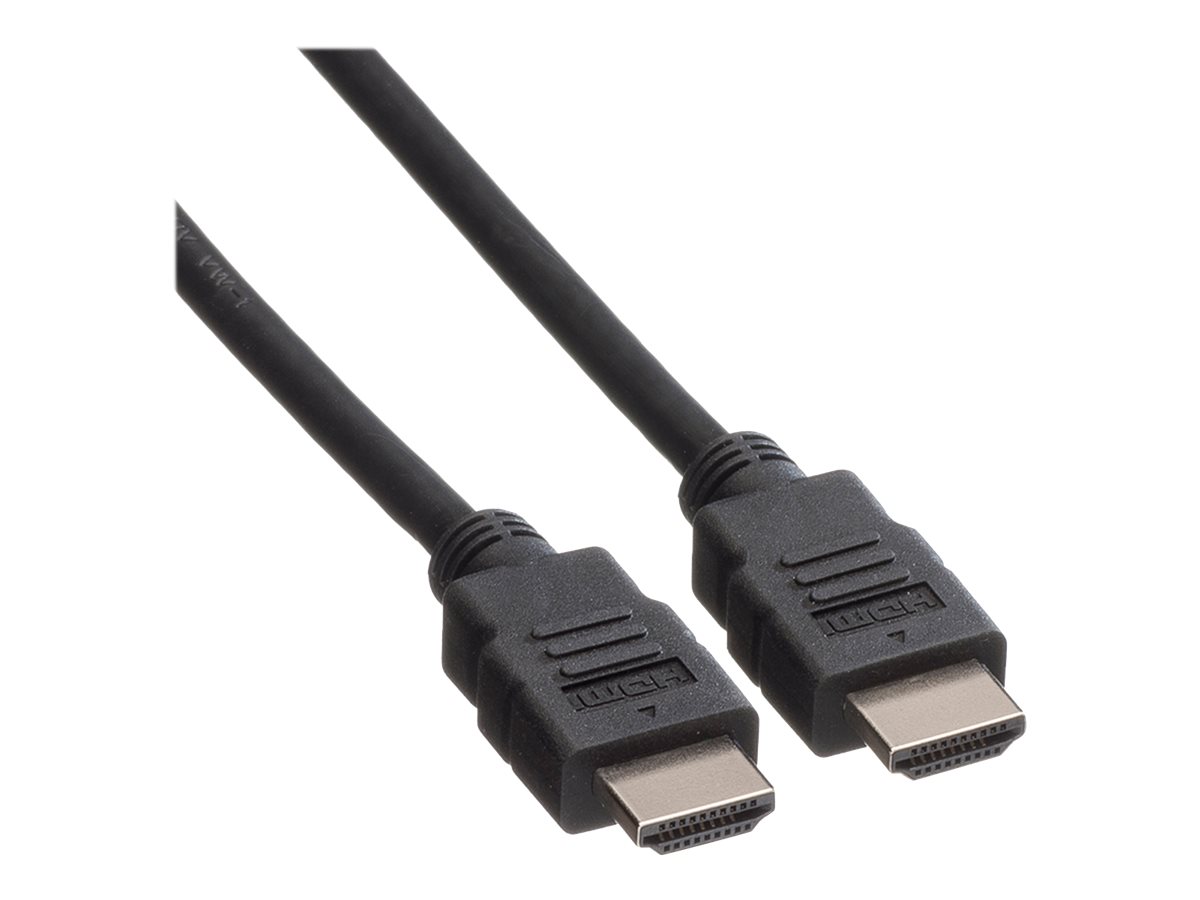 ROLINE HDMI High Speed Kabel mit Ethernet, LSOH, schwarz, 1 m