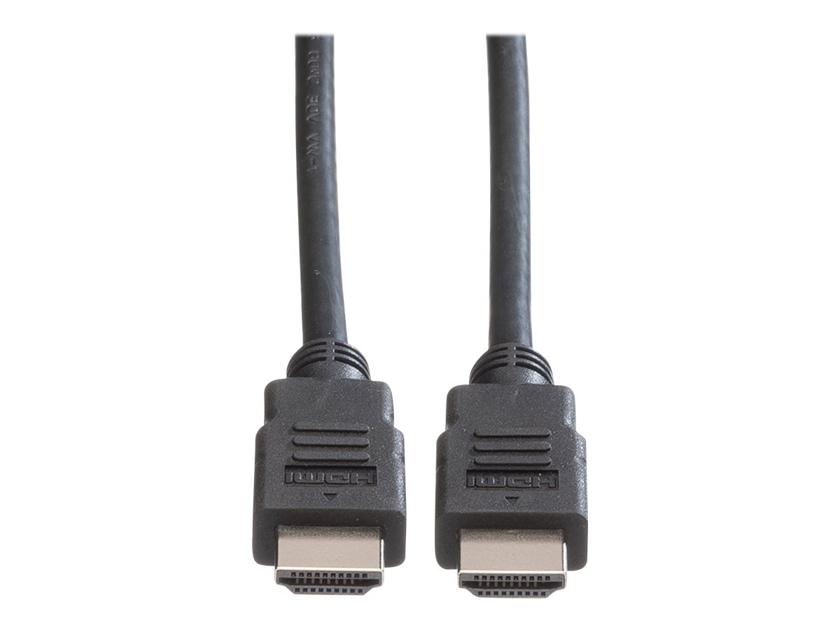 ROLINE HDMI High Speed Kabel mit Ethernet, LSOH, schwarz, 2 m