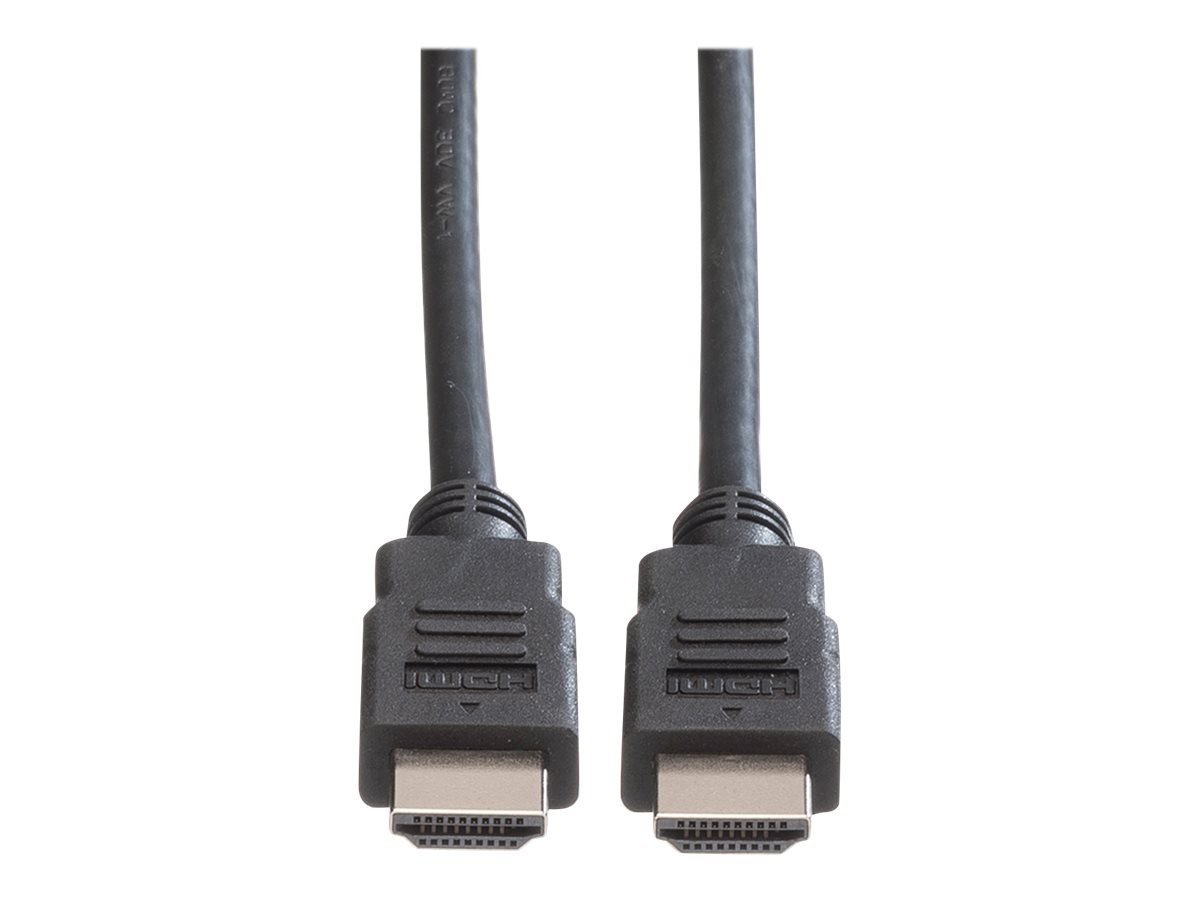 ROLINE HDMI High Speed Kabel mit Ethernet, LSOH, schwarz, 3 m