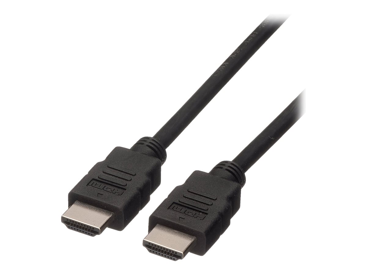 ROLINE HDMI High Speed Kabel mit Ethernet, LSOH, schwarz, 7,5 m