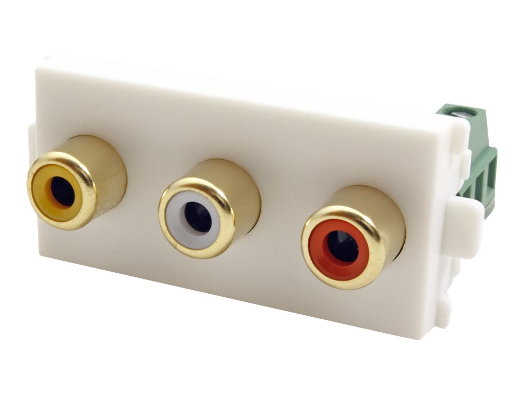 VALUE A/V-Anschluss-System, A/V-Modul (2xAudio, 1x Video)