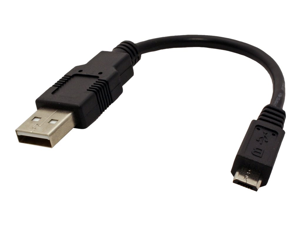 ROLINE USB 2.0 Kabel, USB A ST - Micro USB B ST, schwarz, 0,15 m