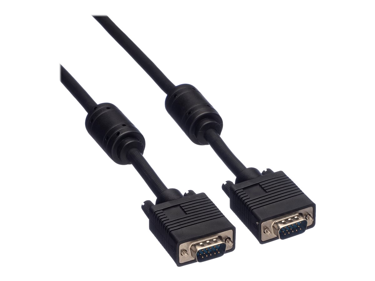 ROLINE SVGA-Kabel HD15 ST - ST mit Ferritkern, 3 m