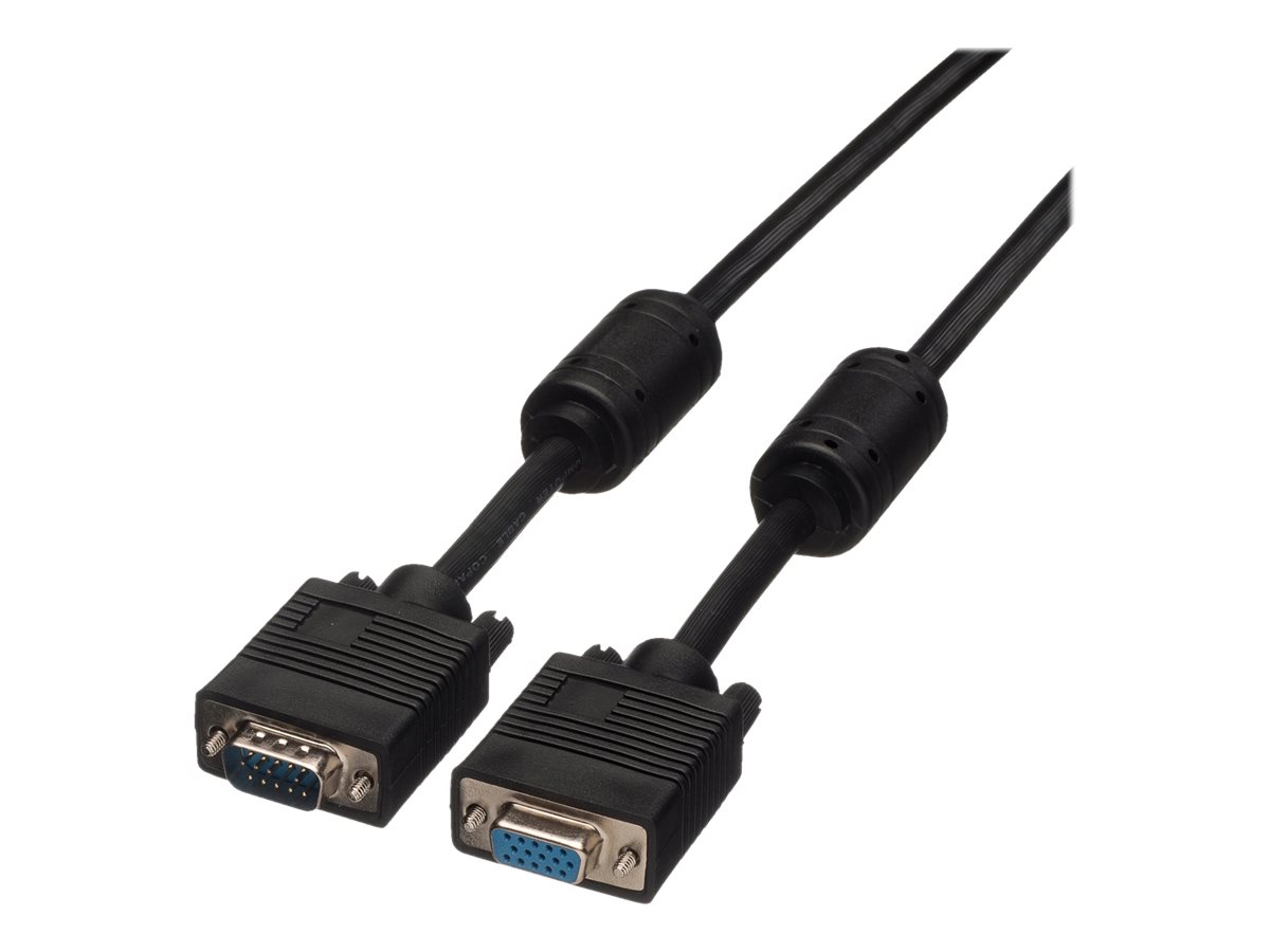 ROLINE SVGA-Kabel HD15 ST - BU mit Ferritkern, 6 m