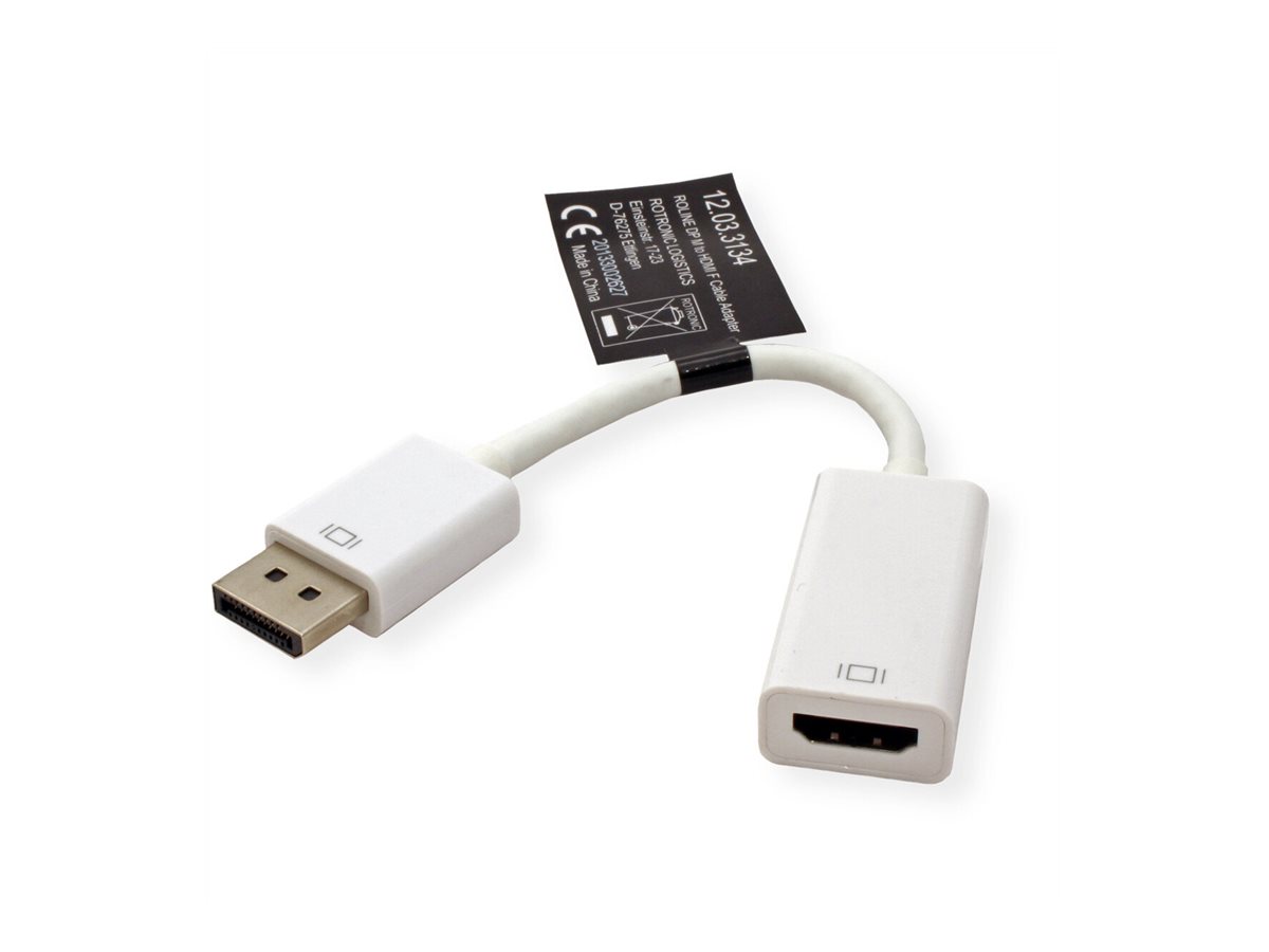 ROLINE DisplayPort-HDMI Adapter, DP Stecker-HDMI Buchse