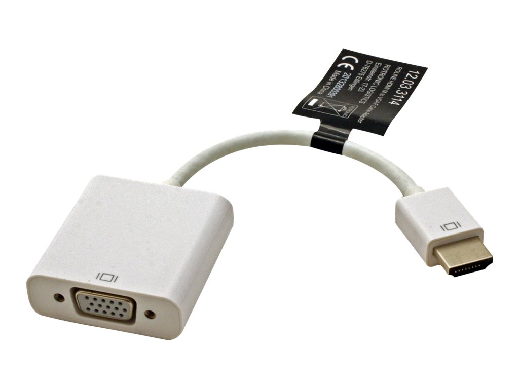 ROLINE HDMI-VGA Adapterkabel, HDMI ST / VGA BU, 0,15 m