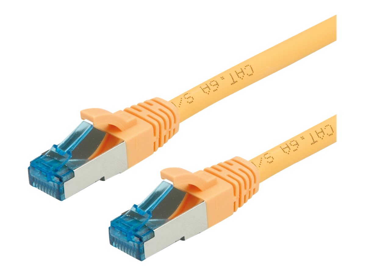 VALUE Patchkabel Cat.6A (Class EA) S/FTP (PiMF), LSOH, gelb, 10 m