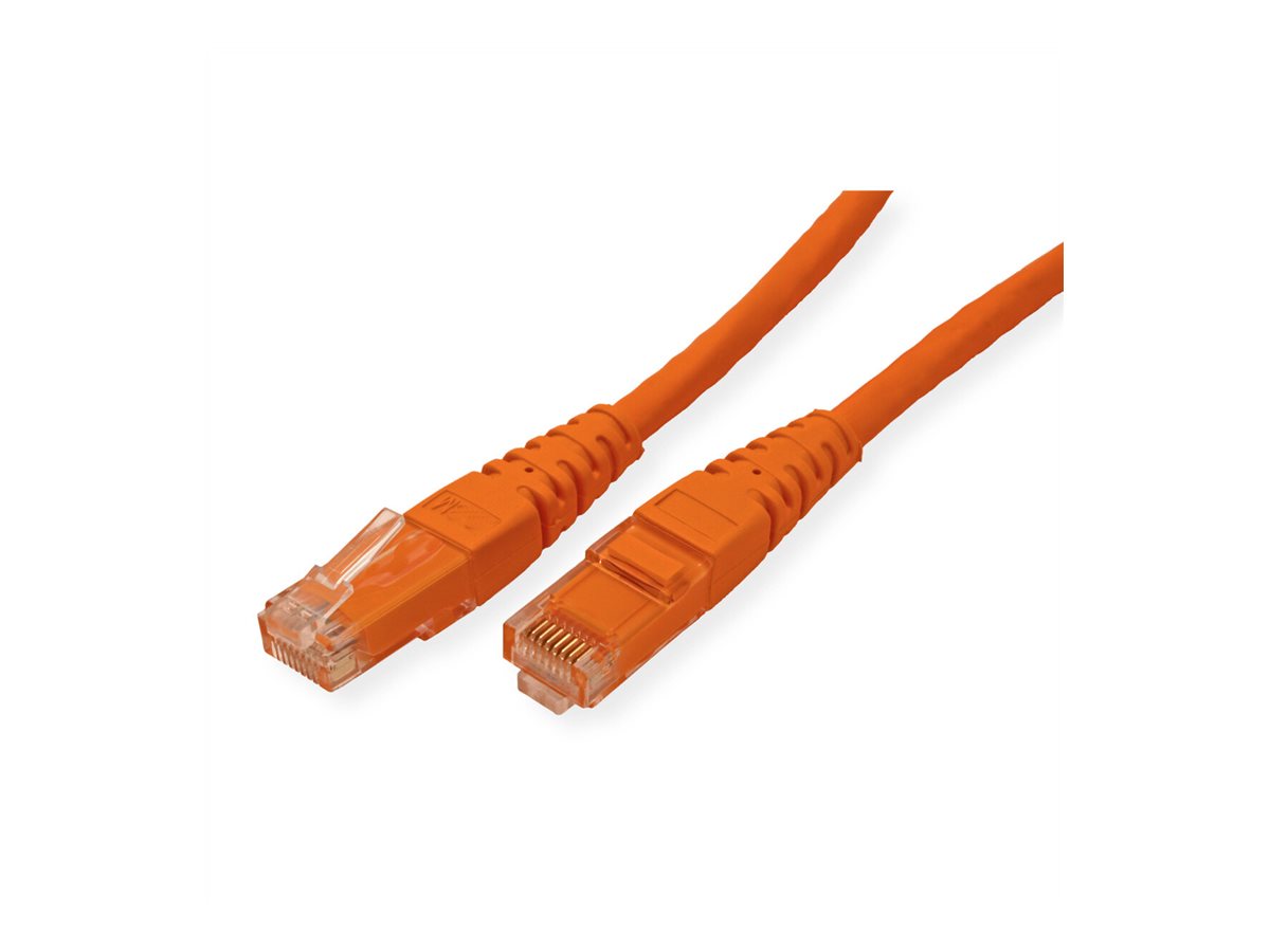 ROLINE Patchkabel Cat.6 (Class E) UTP, orange, 0,3 m