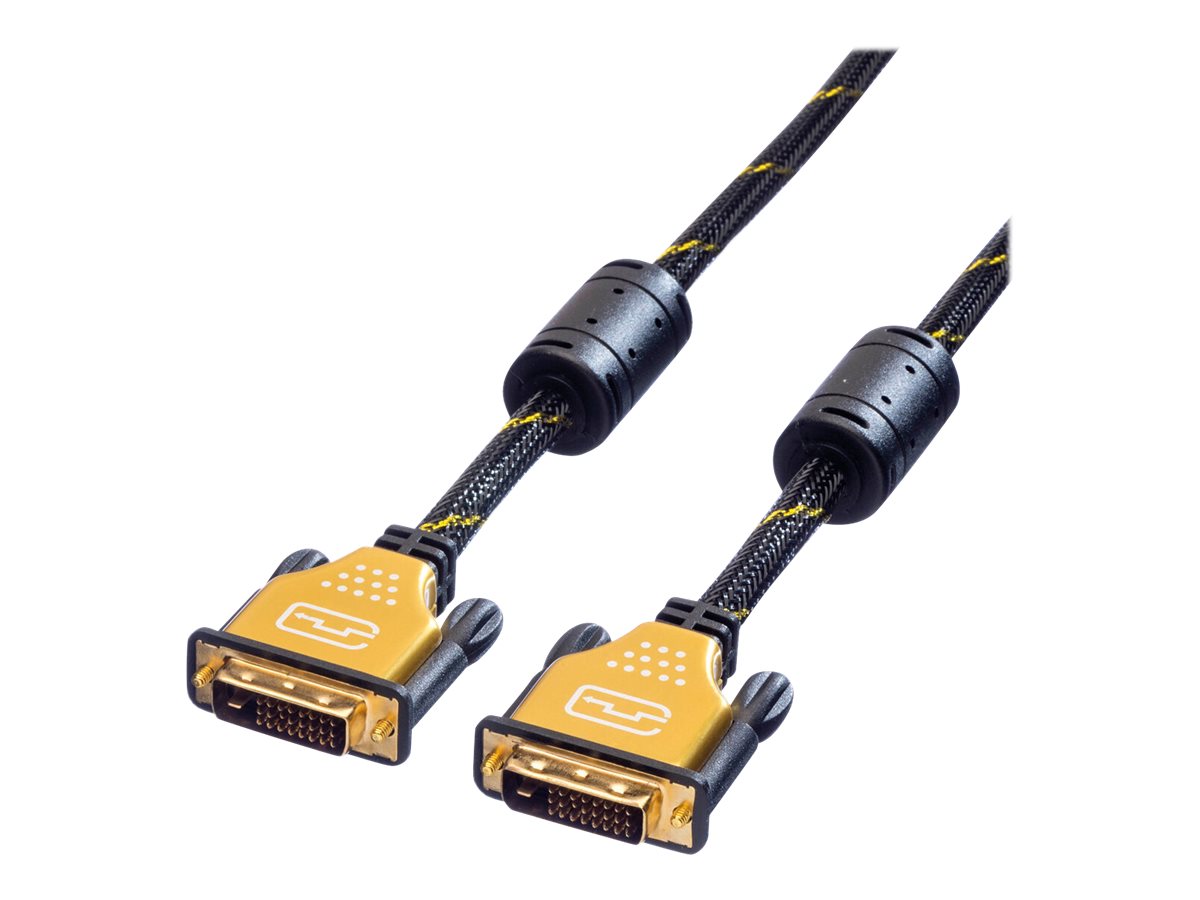 ROLINE GOLD Monitorkabel DVI, ST-ST, (24+1) dual link, 1 m