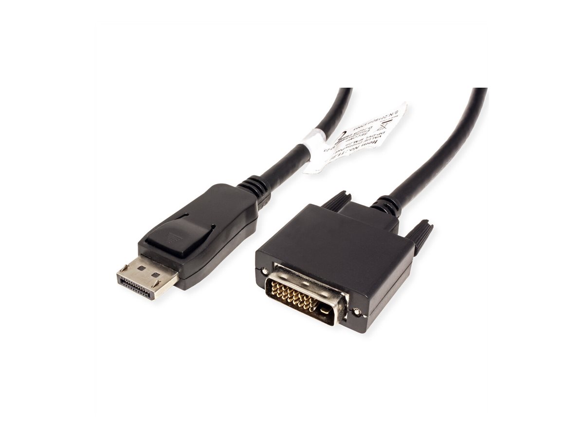 VALUE DisplayPort Kabel DP ST - DVI-D ST, schwarz, 3 m