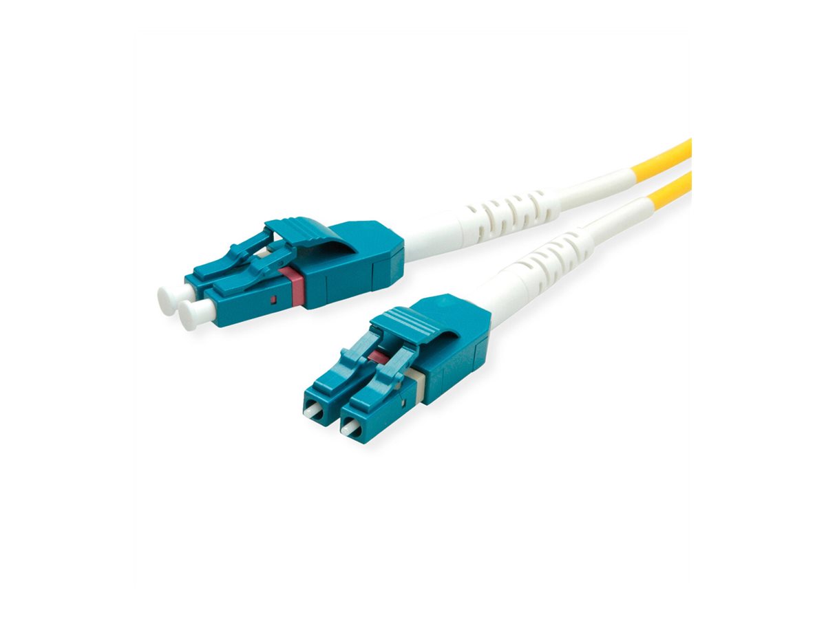 ROLINE LWL-Kabel Duplex, Single Mode 9/125µm OS2, LC/LC, gelb, 20 m
