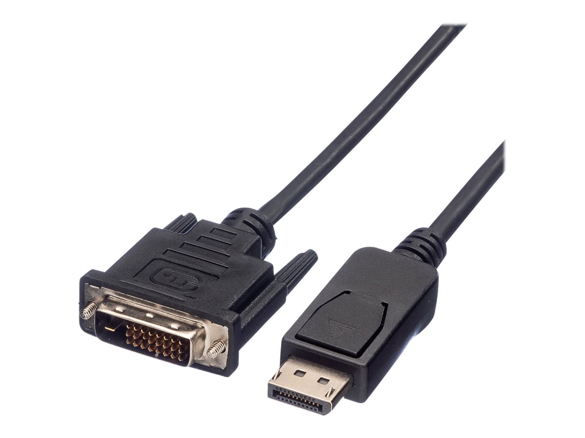 VALUE DisplayPort Kabel DP ST - DVI (24+1) ST, LSOH, schwarz, 1 m