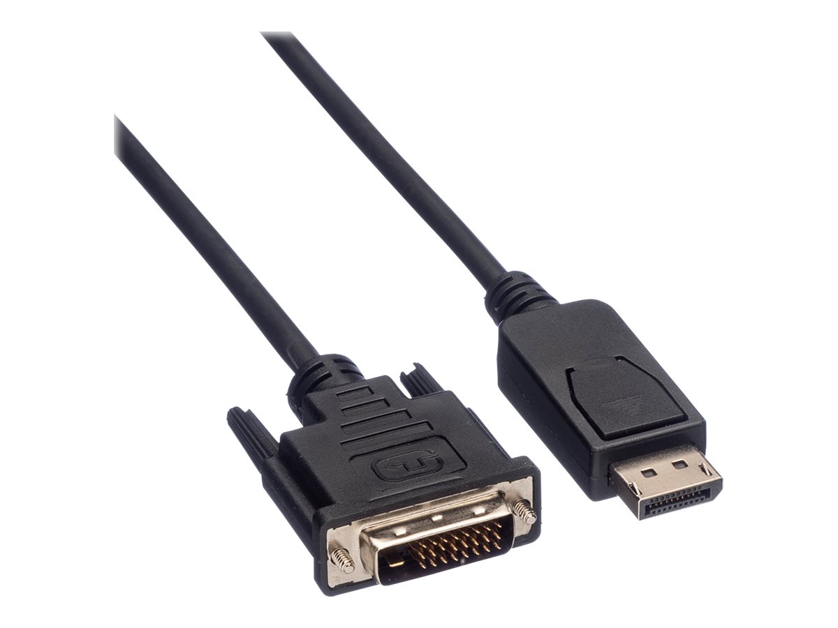 VALUE DisplayPort Kabel DP ST - DVI (24+1) ST, LSOH, schwarz, 5 m