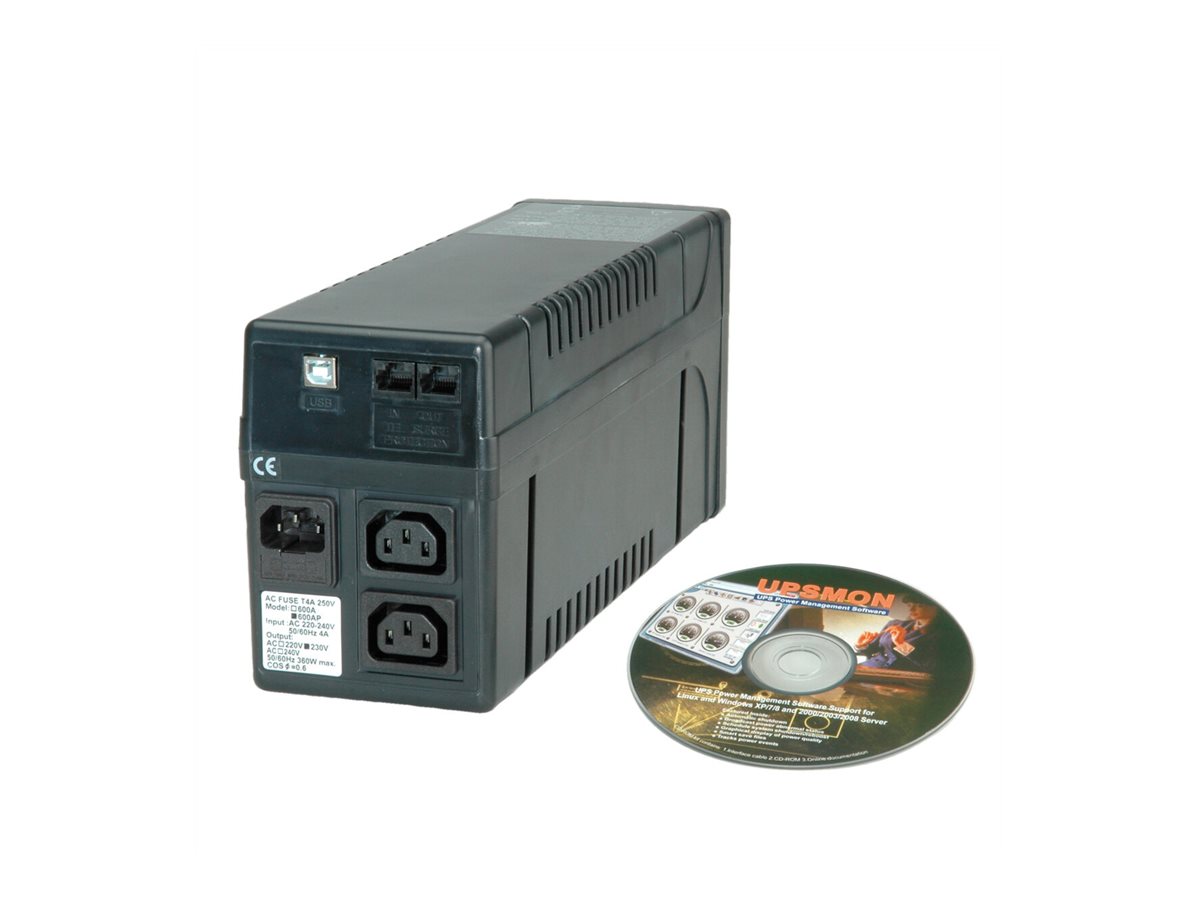 VALUE UPS 600 -  Line Interaktive USV mit USB Port