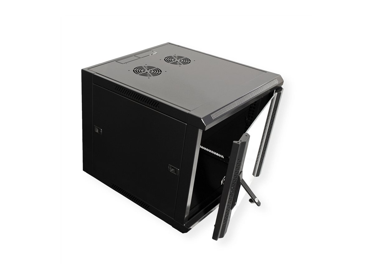 VALUE Wandgehäuse 6 HE (HxBxT) 368x570x450mm, Bausatz, schwarz