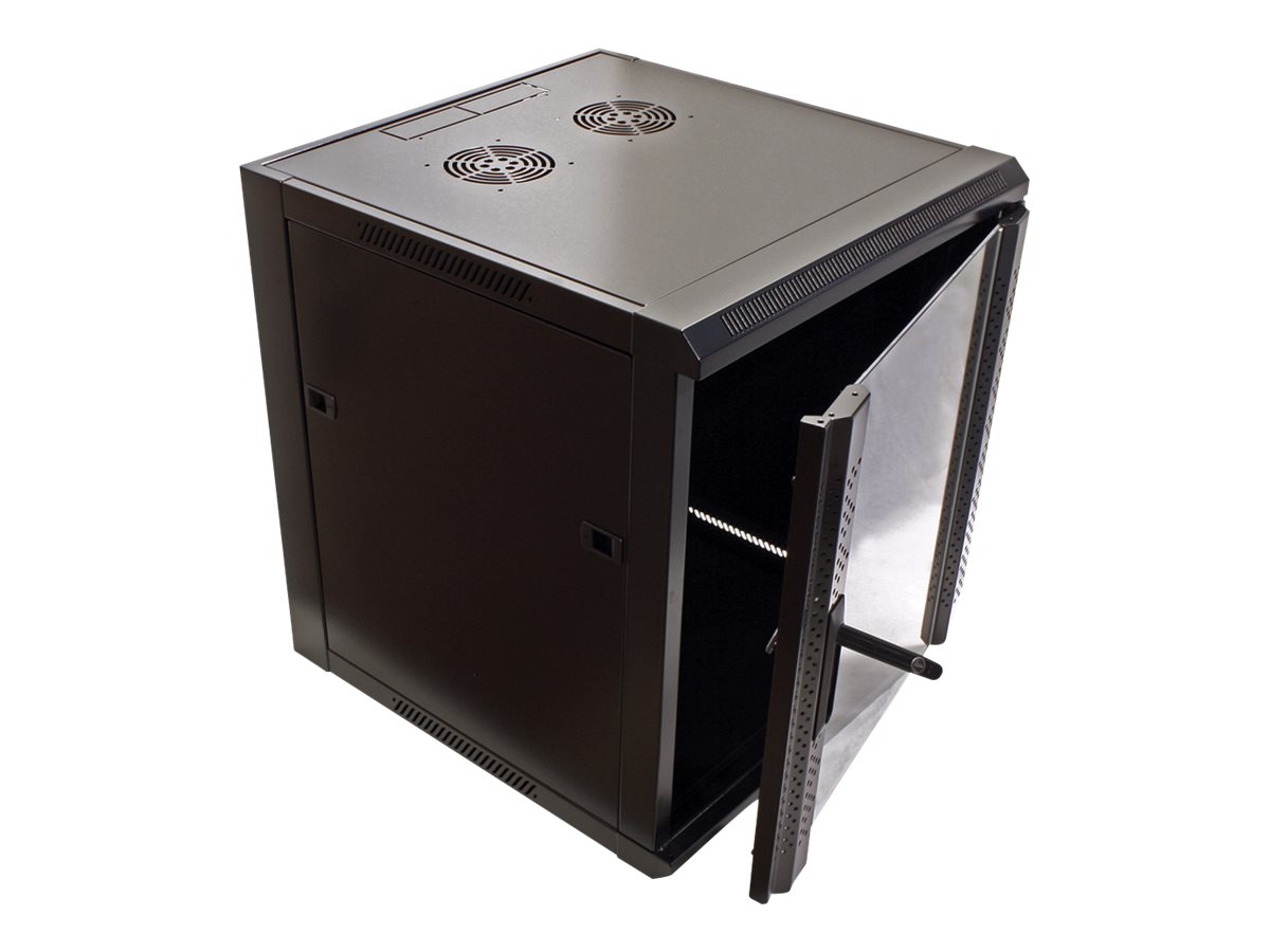 VALUE Wandgehäuse 12 HE (HxBxT) 634x570x600mm, Bausatz, schwarz