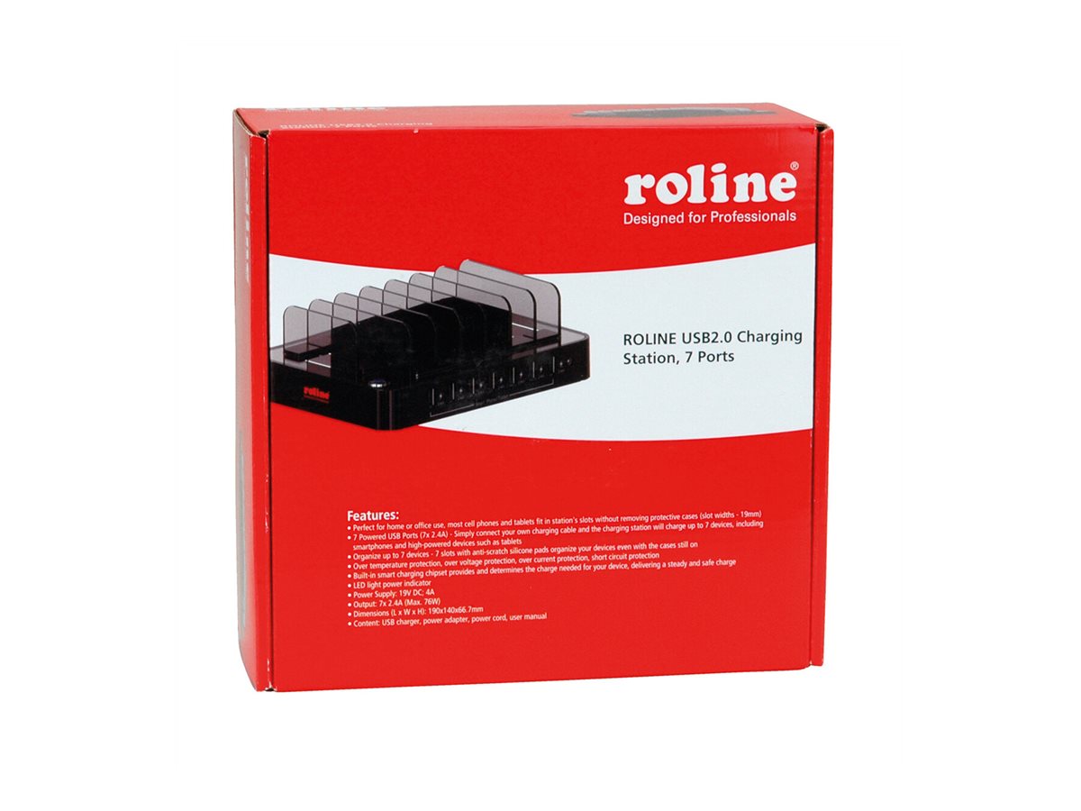 ROLINE USB Ladestation, 7 Ports