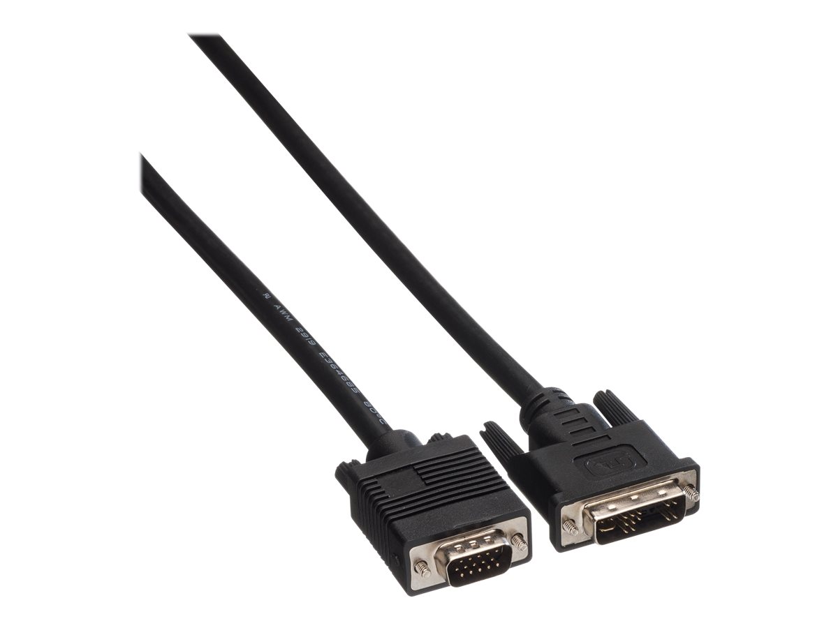 ROLINE DVI-VGA-Kabel, DVI (12+5) ST - HD15 ST, 3 m