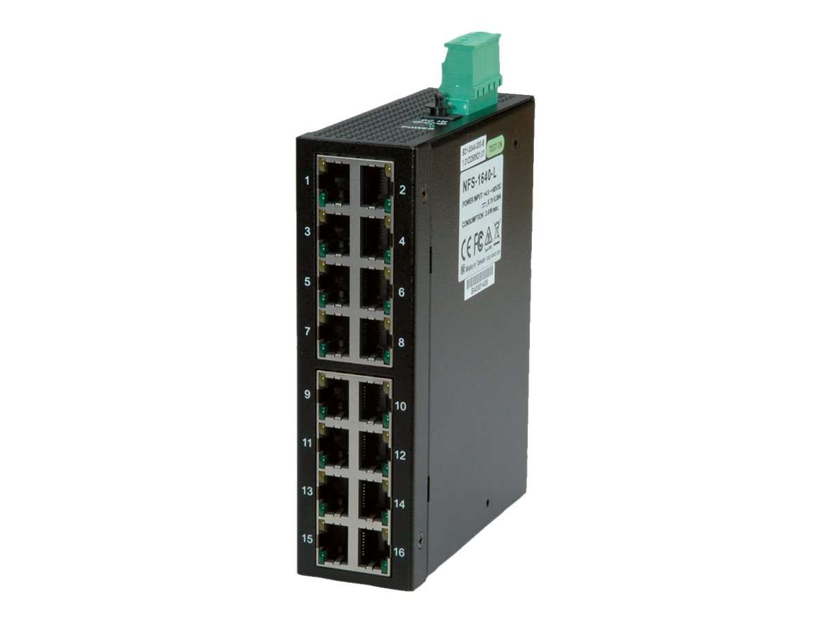 ROLINE Industrie Switch 16x RJ-45, unmanaged