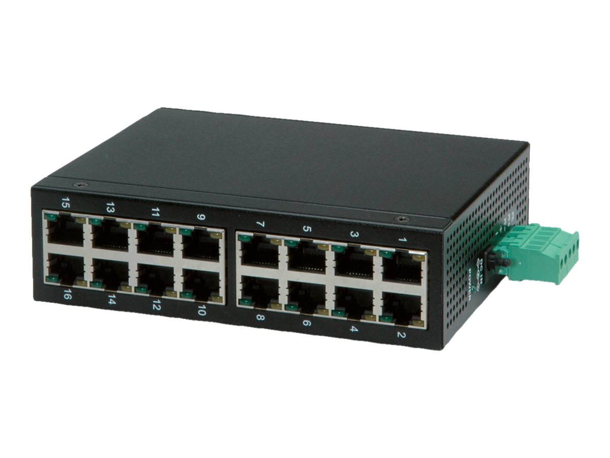 ROLINE Industrie Switch 16x RJ-45, unmanaged