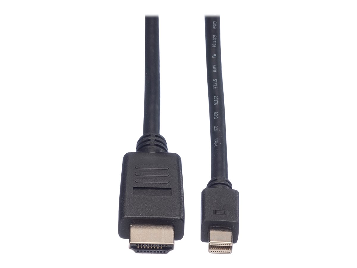 VALUE Mini DisplayPort Kabel, Mini DP-HDTV, ST/ST, schwarz, 4,5 m