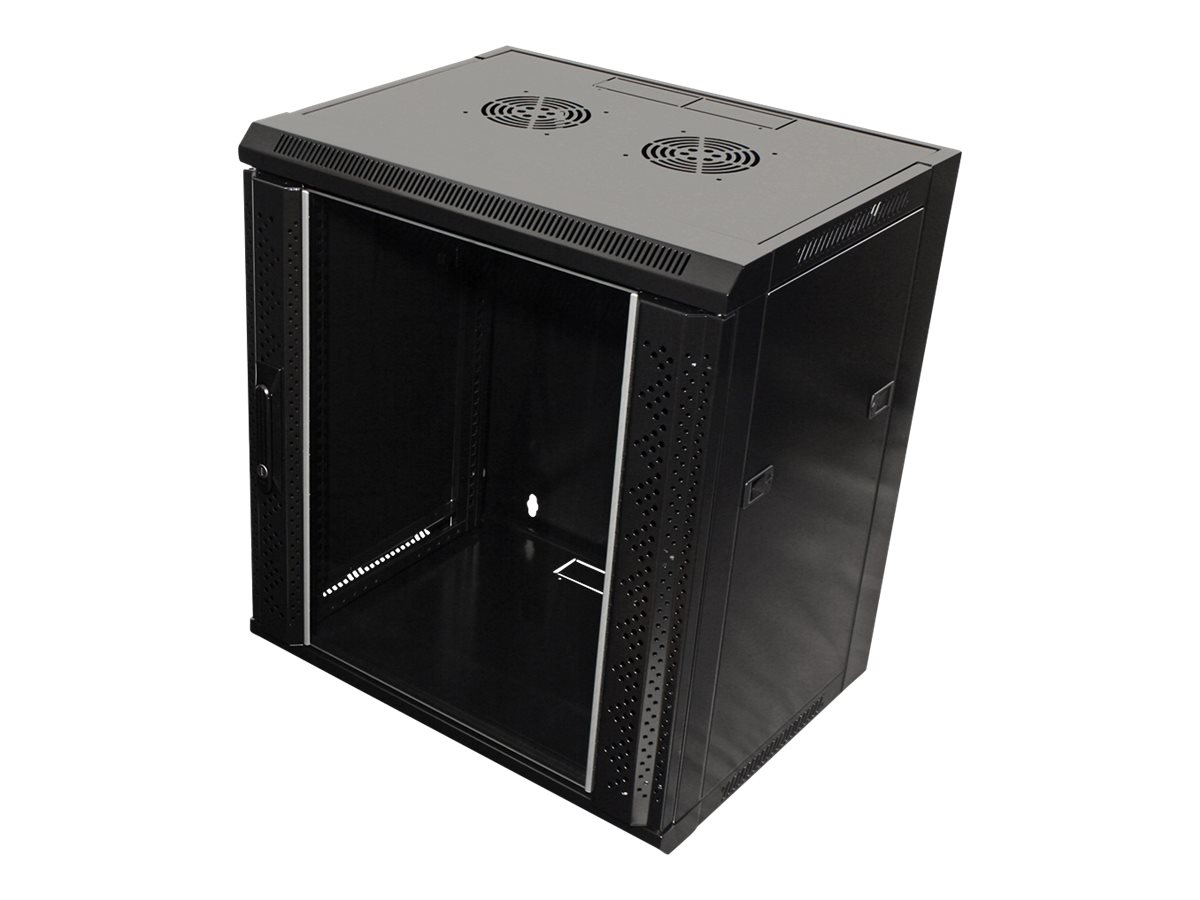 VALUE Wandgehäuse 12 HE (HxBxT) 634x570x450mm, Bausatz, schwarz