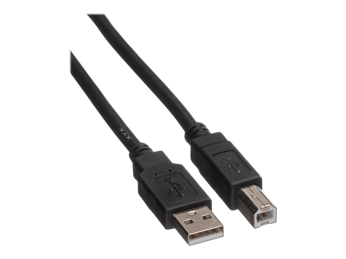 ROLINE USB 2.0 Kabel, Typ A-B, schwarz, 1,8 m