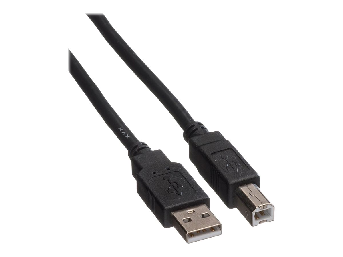 ROLINE USB 2.0 Kabel, Typ A-B, schwarz, 3 m
