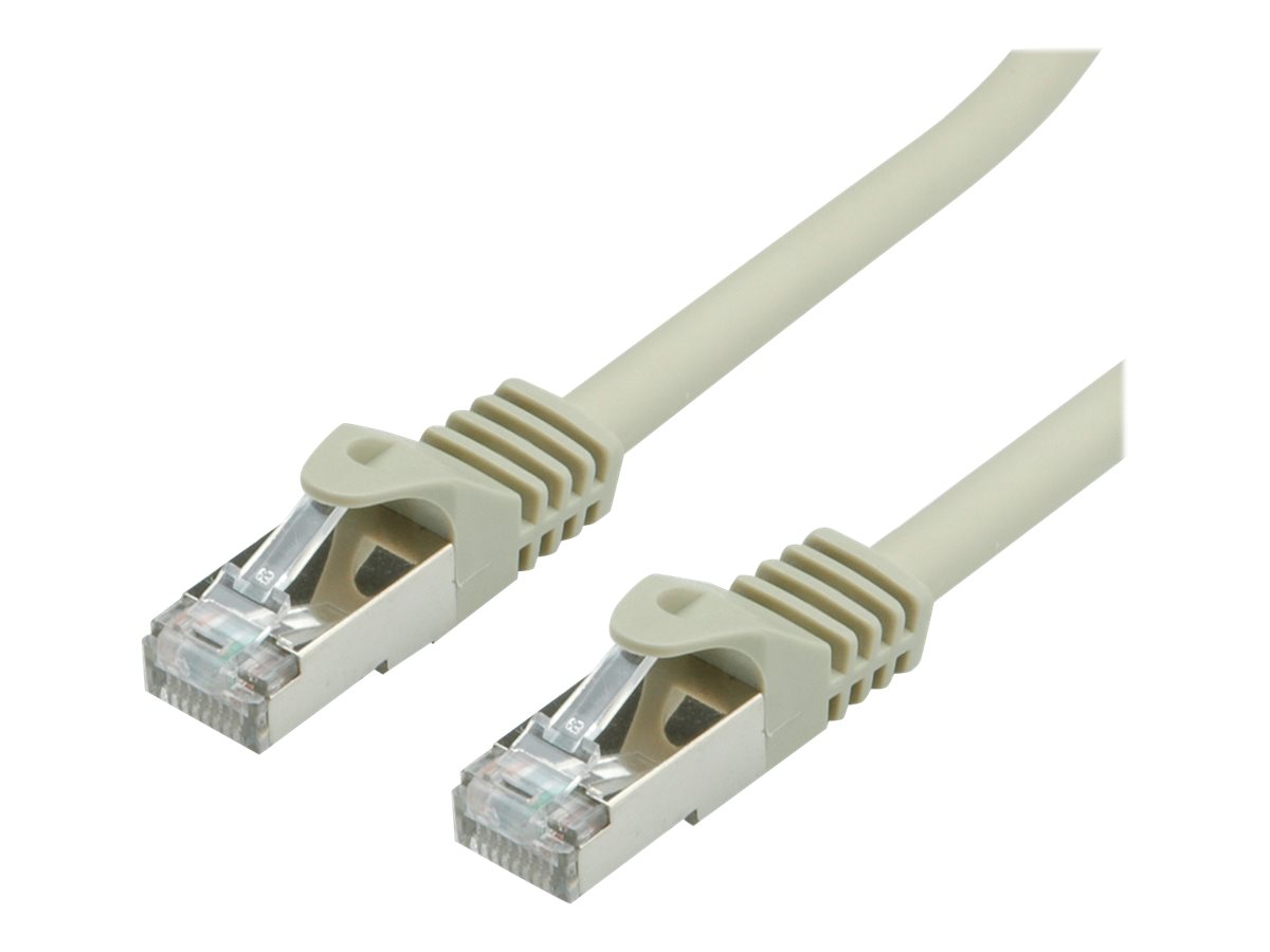 VALUE S/FTP-Kabel Cat.7, mit RJ-45 Steckern (500 MHz / Class EA), grau, 5 m