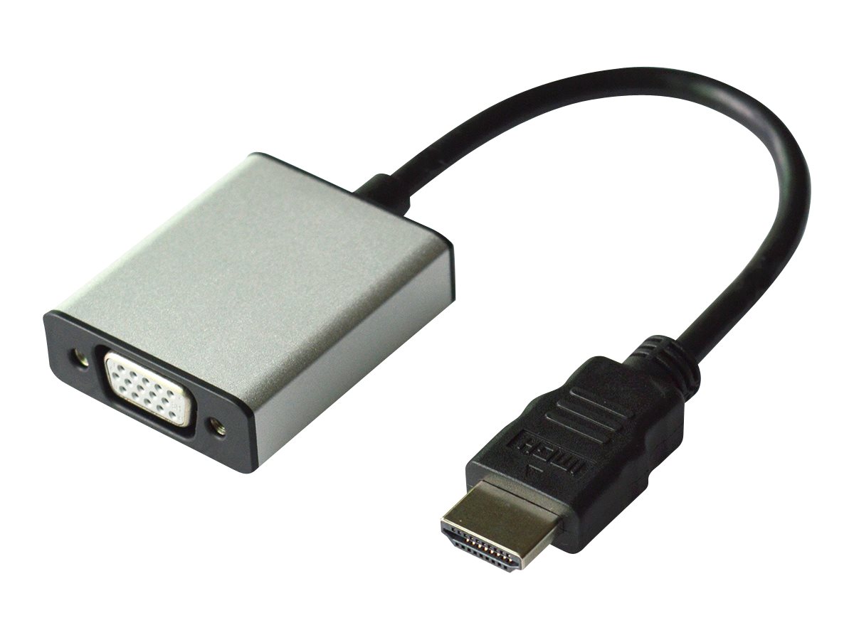 VALUE Adapterkabel HDMI zu VGA+3,5mm-Audio (Stereo)