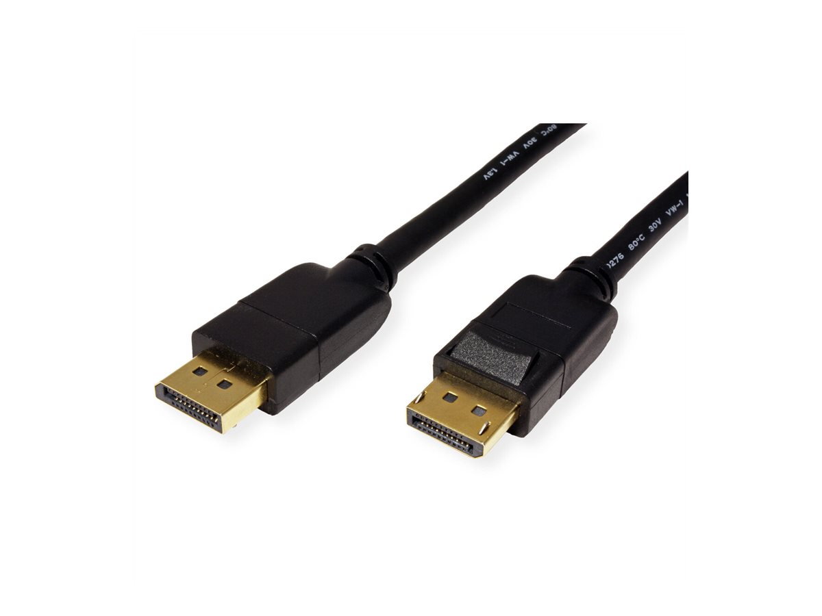 ROLINE DisplayPort Kabel, v1.4, DP ST - ST, schwarz, 2 m