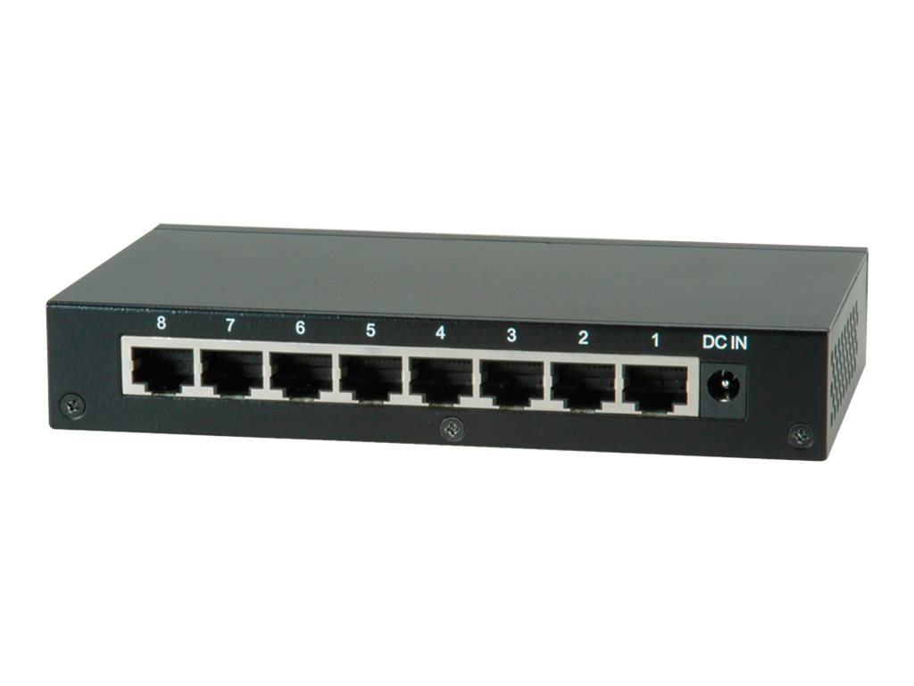 ROLINE Gigabit Ethernet Switch, 8 Ports