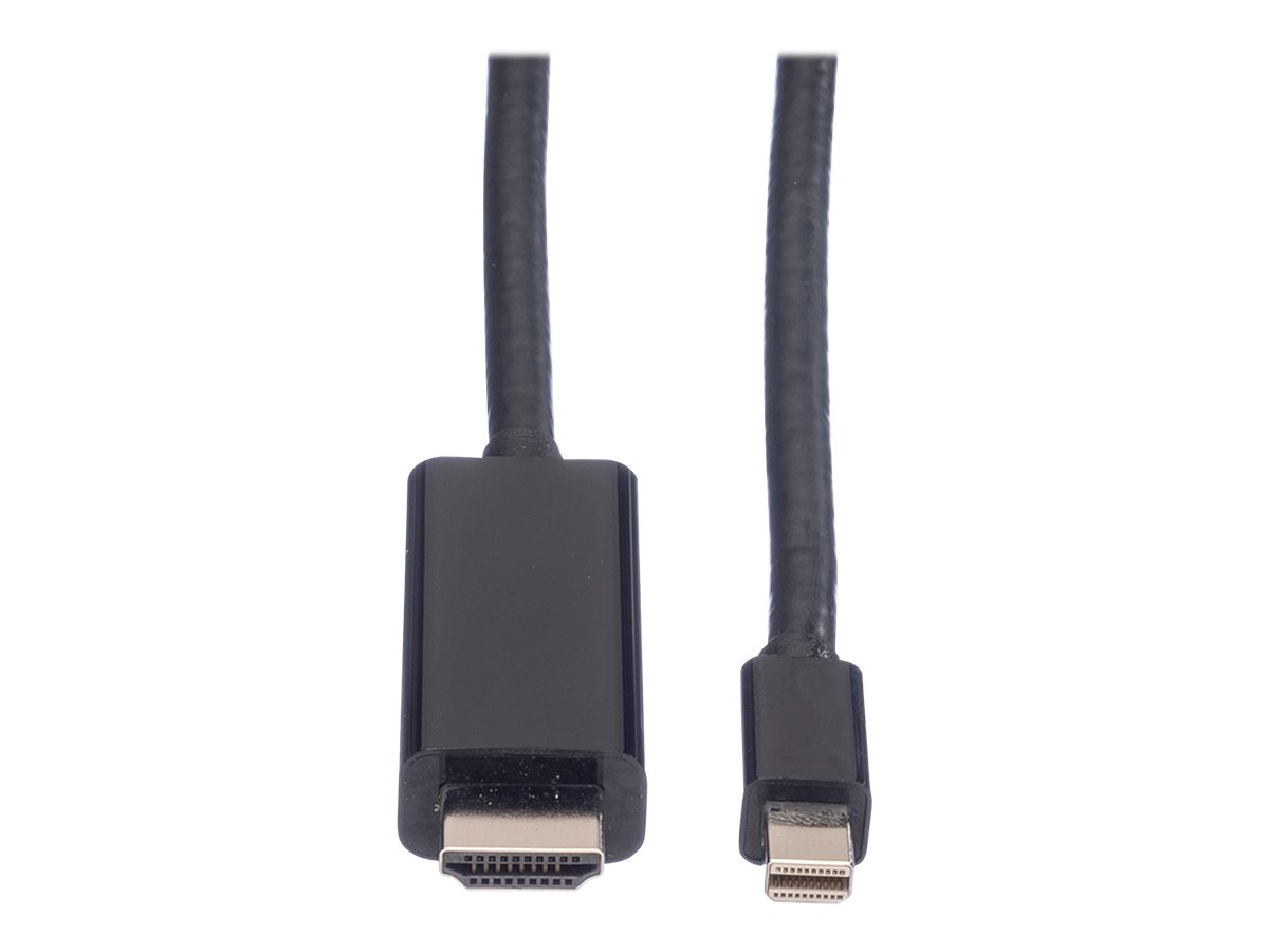 VALUE Mini DisplayPort Kabel, Mini DP-UHDTV, ST/ST, schwarz, 2 m