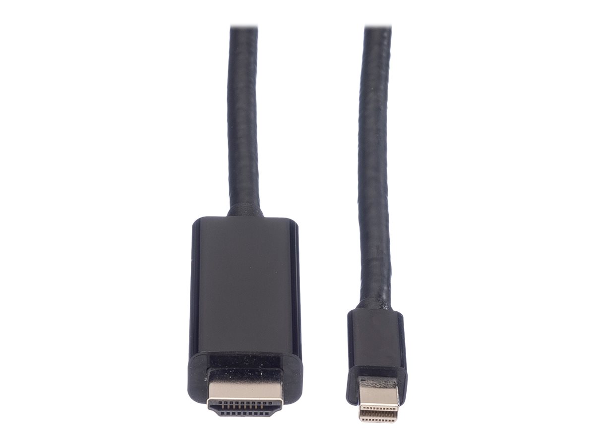 VALUE Mini DisplayPort Kabel, Mini DP-UHDTV, ST/ST, schwarz, 3 m