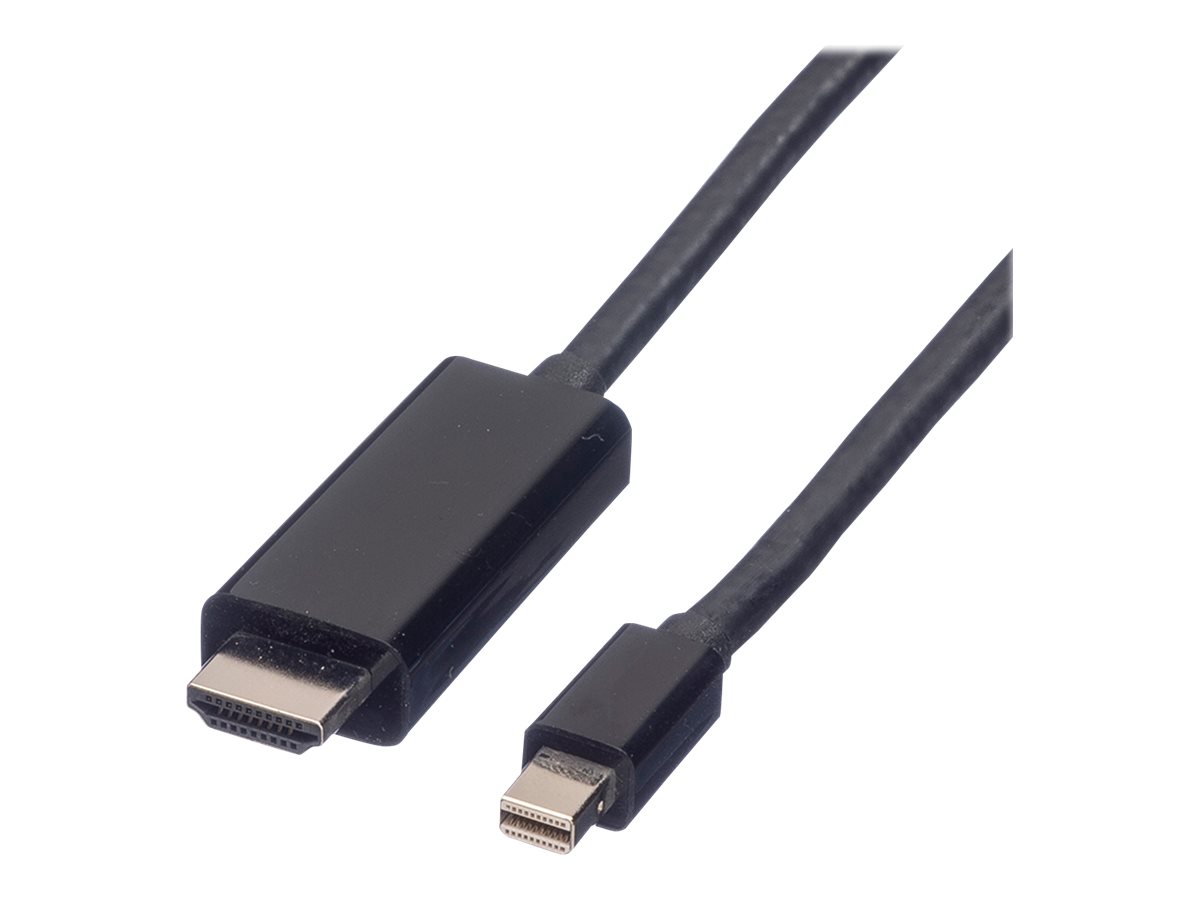 VALUE Mini DisplayPort Kabel, Mini DP-UHDTV, ST/ST, schwarz, 3 m