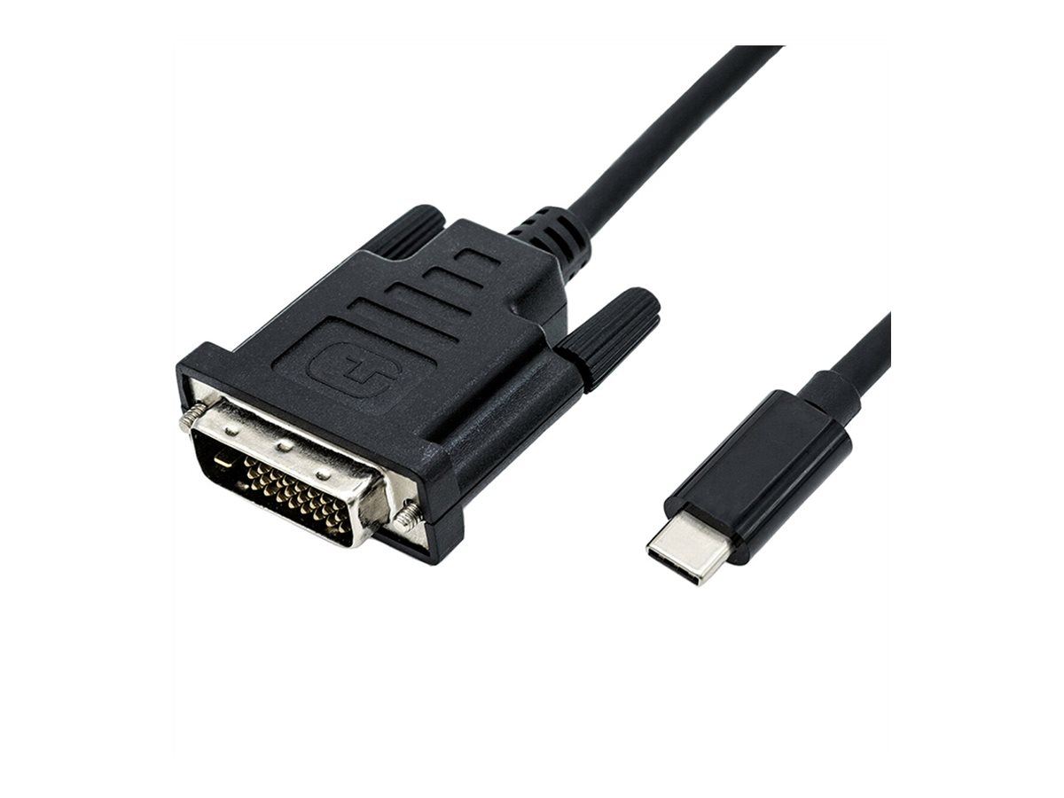 ROLINE USB Typ C - DVI Adapterkabel, ST/ST, 2 m