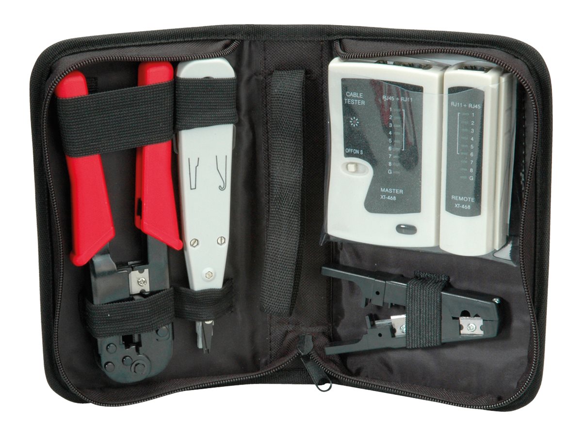 VALUE Netzwerk Werkzeug-Set, 4-teilig, mit Tasche