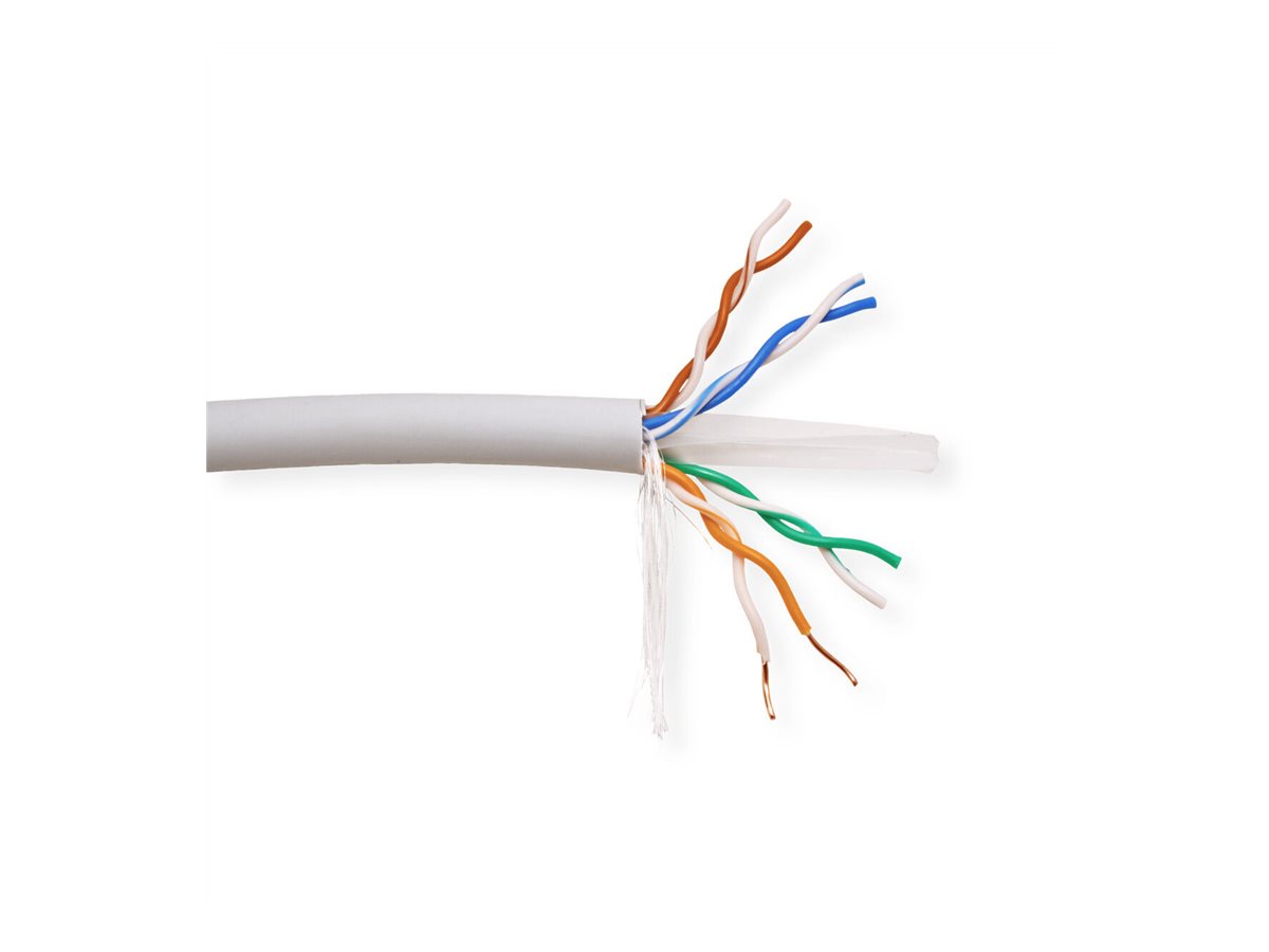 ROLINE UTP Kabel, Kat.6A (Class EA), Massivdraht, LSOH, 300m