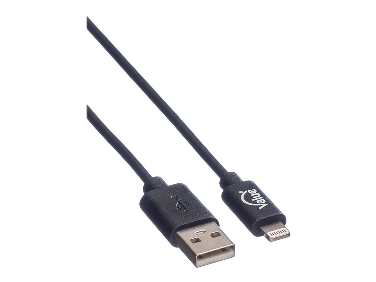 VALUE USB 2.0 Sync- &, Ladekabel mit 8pin-Anschluss, 0,15 m